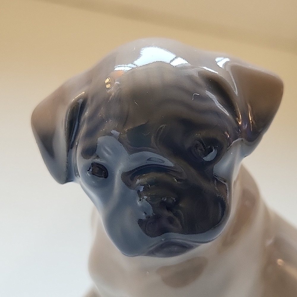 Vintage Royal Copenhagen Denmark #3169 Pug Dog Figurine - Picture 2 of 6